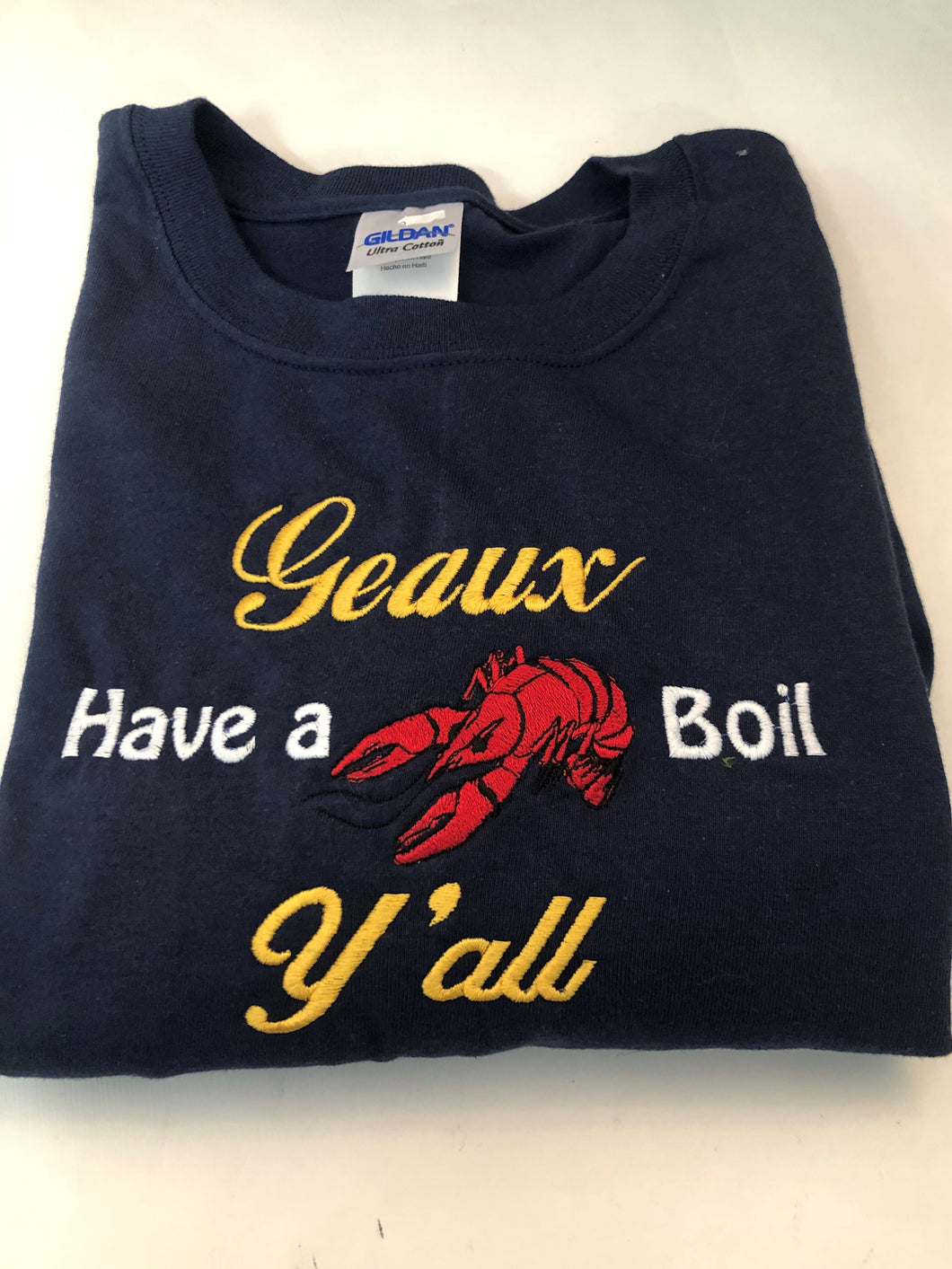 GEAUX BOIL SS 100% COTTON TEE SHIRT